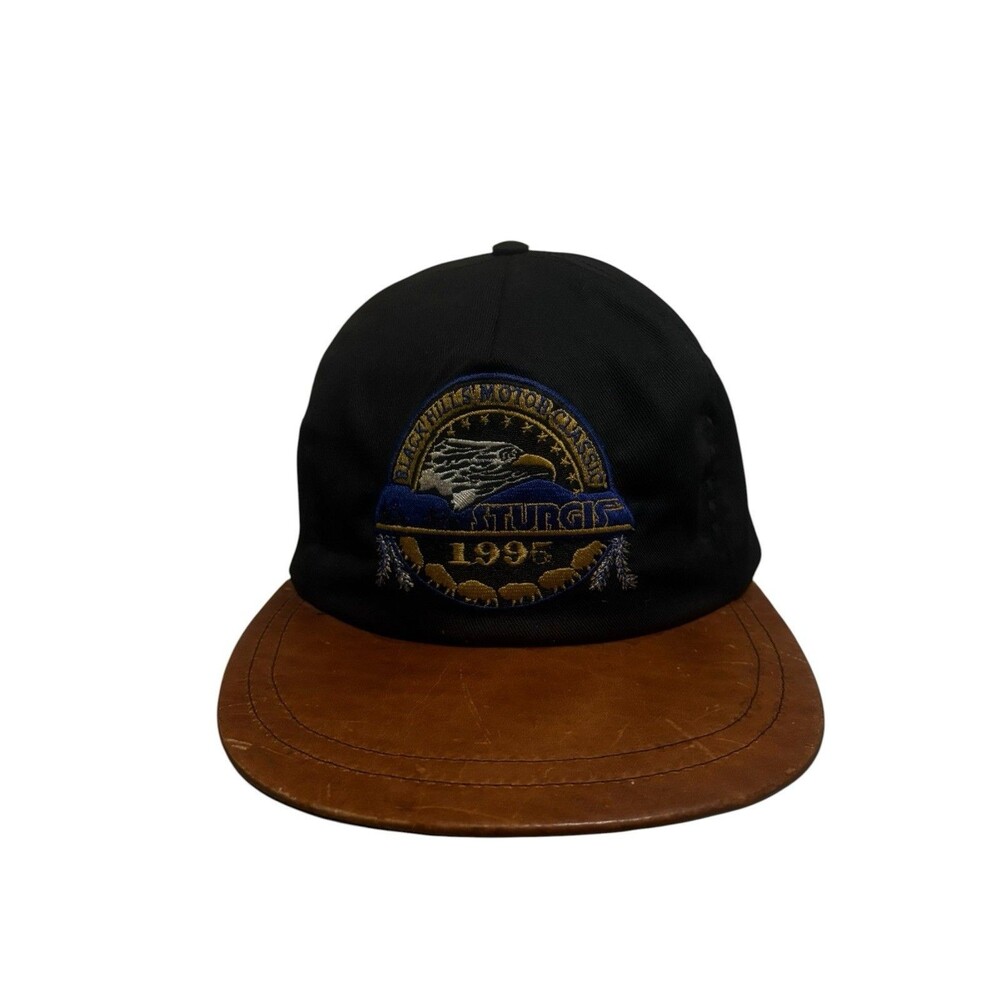 Vintage 1995 Black Hills Motor Classic Sturgis Strapback Baseball Hat Cap